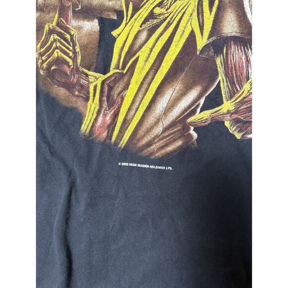 Iron Maiden Killers Tour Vintage 2003 XL T-Shirt Graphic Tee Men’s Y2K - Picture 3 of 4